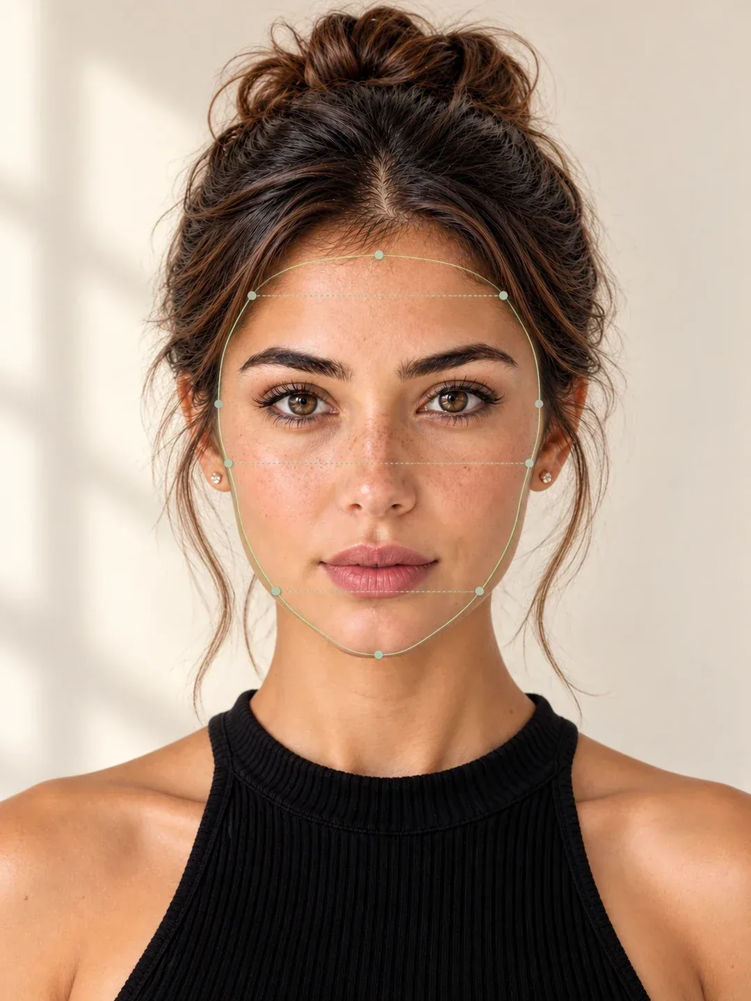 Face shape detection for eyewear recommendations